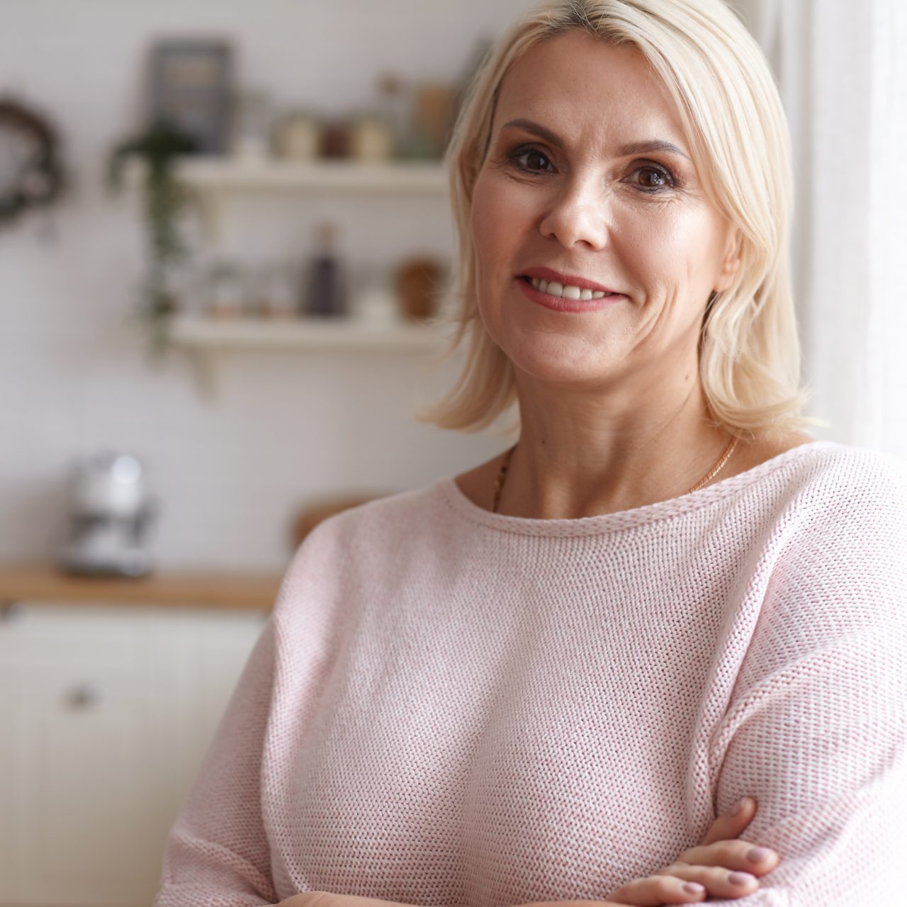 Portrait Woman Posing House